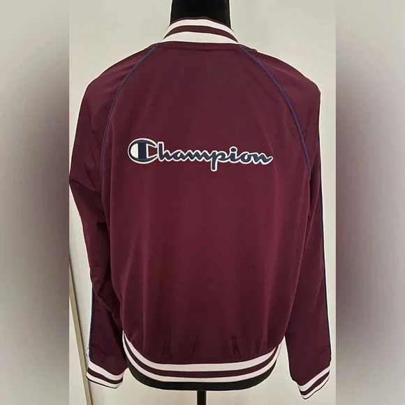 Champion Burgundy Y2K Track Jacket  - Size L - Picture 7 of 10